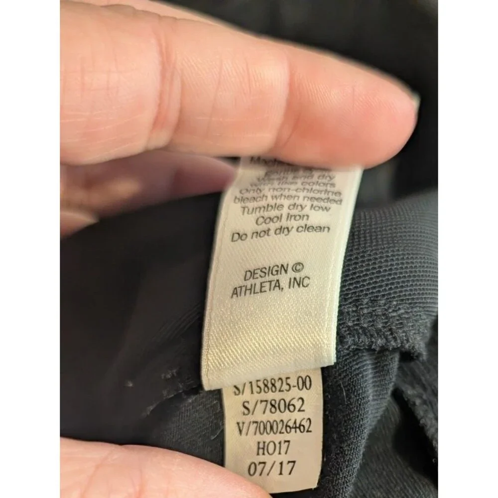 Athleta Womens 2P Black Highline Hybrid Summiter Tights Pants Pockets #158825